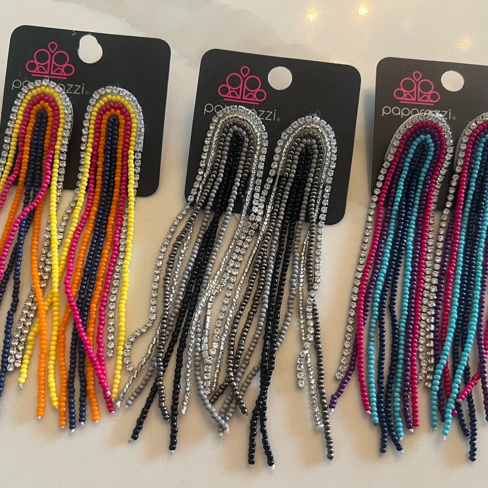Paparazzi Multicolor Beaded Earrings Collection